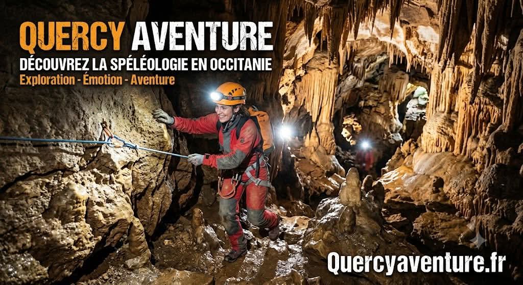spéléologie Lot Figeac Quercy aventure